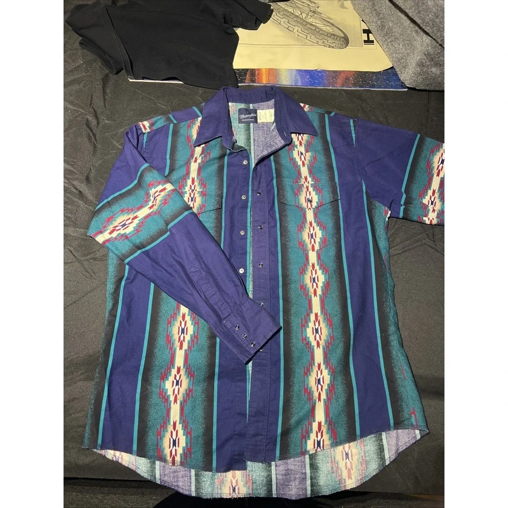 Wrangler Men's Vintage Pearl Snap Long Sleeve - Picture 1 of 3